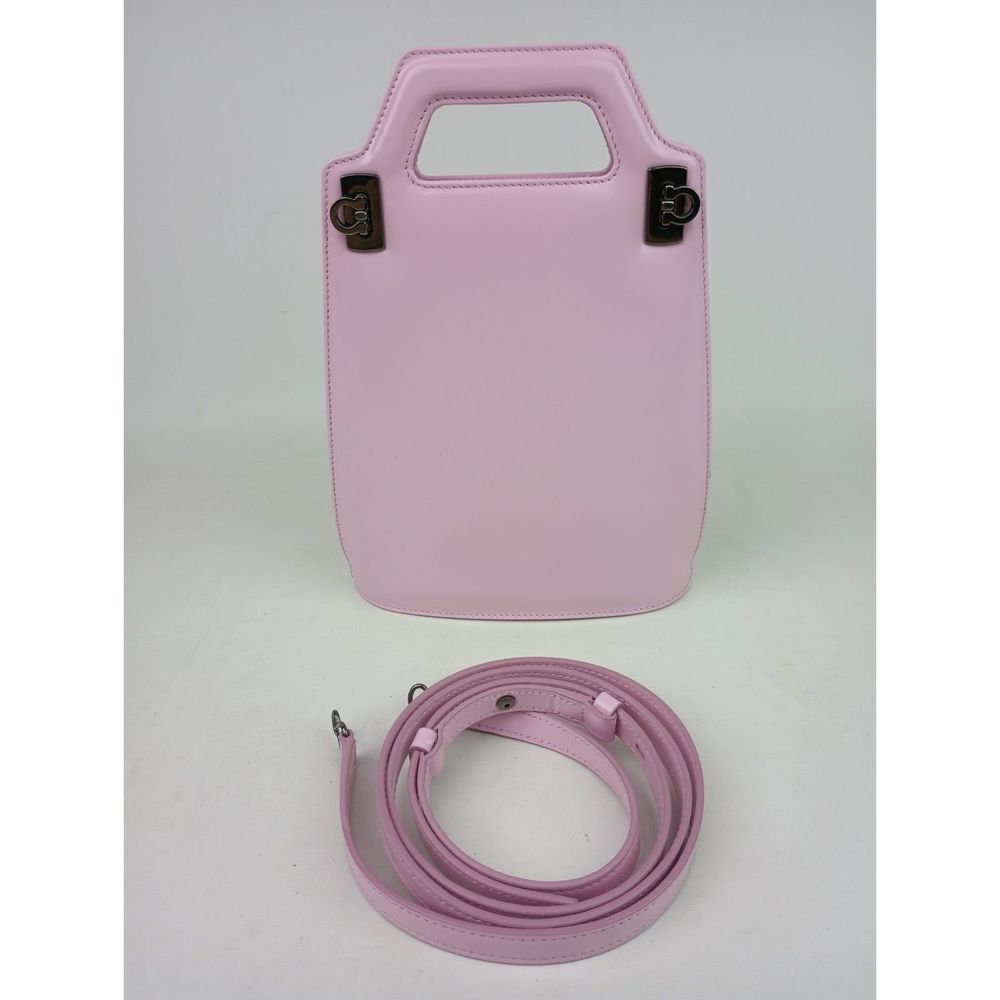 Salvatore Ferragamo Bubble Gum Pink Wanda Patent Leather Mini Bag